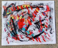 Second Original 14 by 17-inch Mixed Media Abstract Acrylic Painting Signed