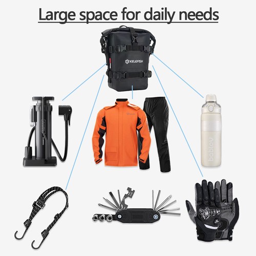6-8L Motorcycle Multifunctional Bumper Waterproof Bag Travel Luggage Duffel Bag - Picture 16 of 22