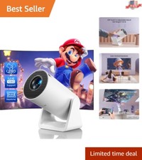 Versatile 1080P Mini Projector with WiFi, Bluetooth  Auto Keystone Correction