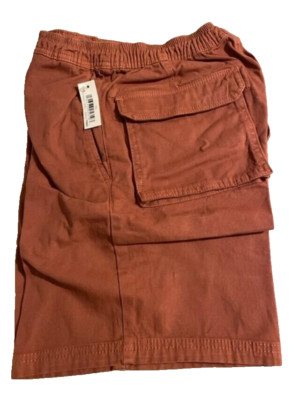 Men's Utility Shorts XS 9'' inseam Goodthreads Autumn clay rust color pockets