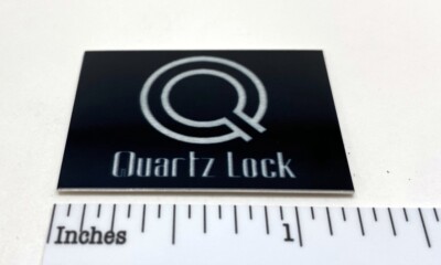 JVC Quartz Lock Turntable Badge Logo For Dust Cover or Plinth Metal Custom Made