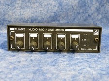 RDL RU-MX5 Five Channel Pro Audio Microphone and Line Mixer G97 