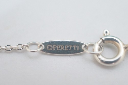 Tiffany & Co. Sterling Silver Peretti By The Yard Diamond Necklace 0.03ct - Picture 4 of 6
