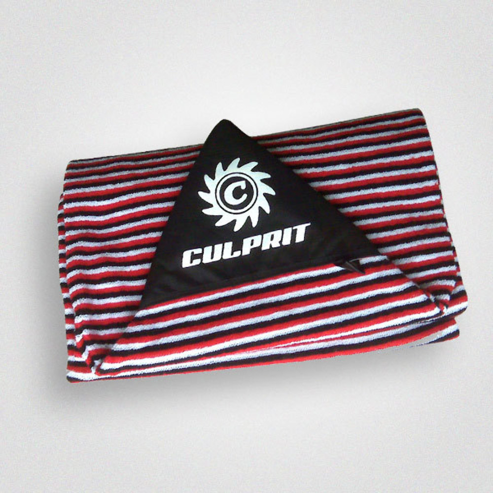  Culprit Surf - Red Black White - Surfboard Sock   6'0 - 8'6" 