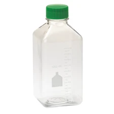CELLTREAT 1000mL Media Bottle, Square, PET 24/Case, Sterile, #229798