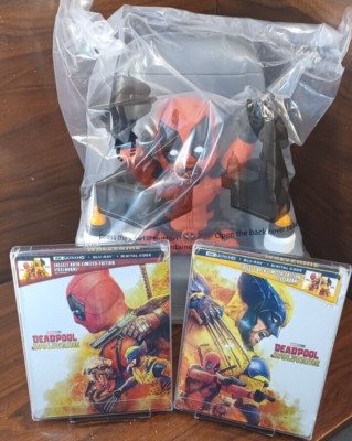 Deadpool and Wolverine Steelbook-2 Variant (U.S)  w/PROTECTIVE SLEEVE + Bucket!
