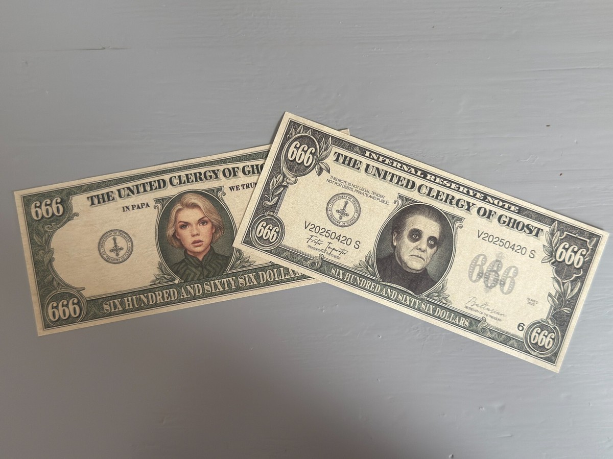 Fan-Made Ghost Mummy Dust – $666 Infernal Note (Skelatour 2025