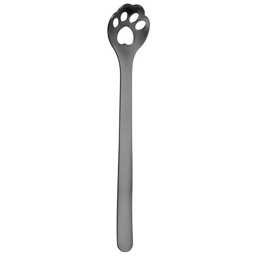 1X Cuchara de postre de café de acero inoxidable cuchara de garra de gato cuchara agitadora + - Imagen 14 de 25