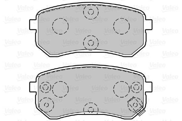 Plaquettes de frein VALEO 301706 pour disques avant de HYUNDAI i10 et ix35