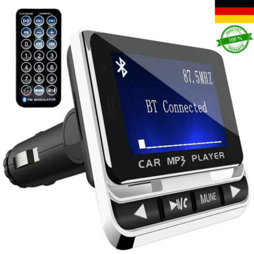 Neueste Auto KFZ Bluetooth FM Transmitter Freisprecheinrichtung MP3 Player Neu - Picture 1 of 12