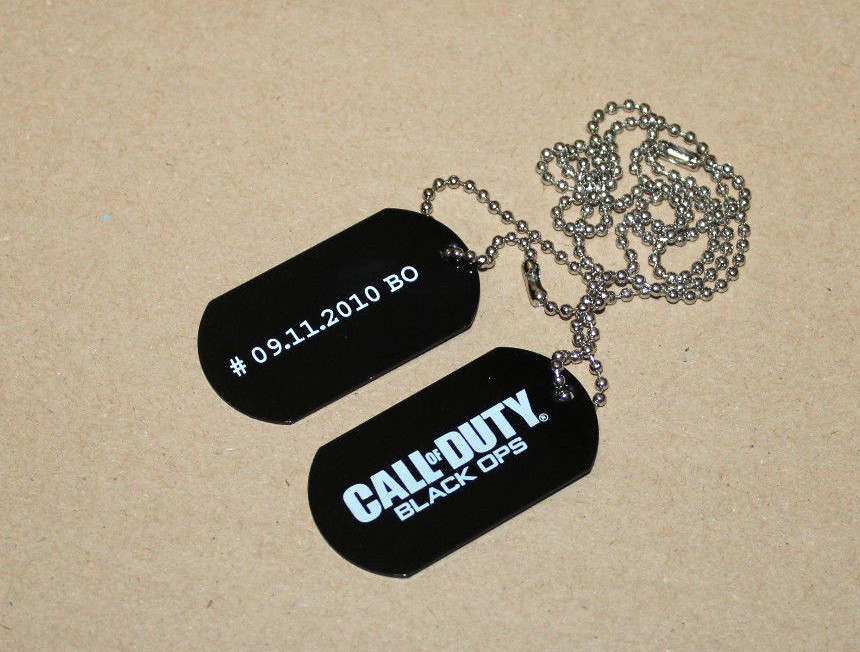 COD Call of Duty Black OPS promo Dog Tags PlayStation 3 Xbox 360
