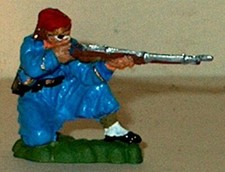 CIVIL WAR UNION 146TH NY ZOUAVE KNEELING FIRING 54MM MARXMEN MODELS FROM ENGLAND
