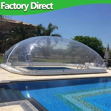 Inflatable Pools Cover Transparent Hot Tub Swimming Pool Bubble Dome Tent Winter