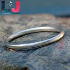 Solid 925 Sterling Silver Band 3mm Round Thick Band Ring Plain Handmade Ring LJ3