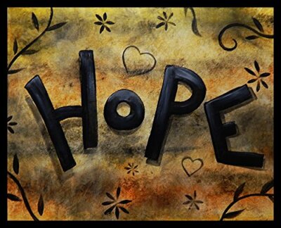 Positive Hop Sign FRAMED Hope Sign Design by Ed Capeau 16x12 Art Print Poster ...