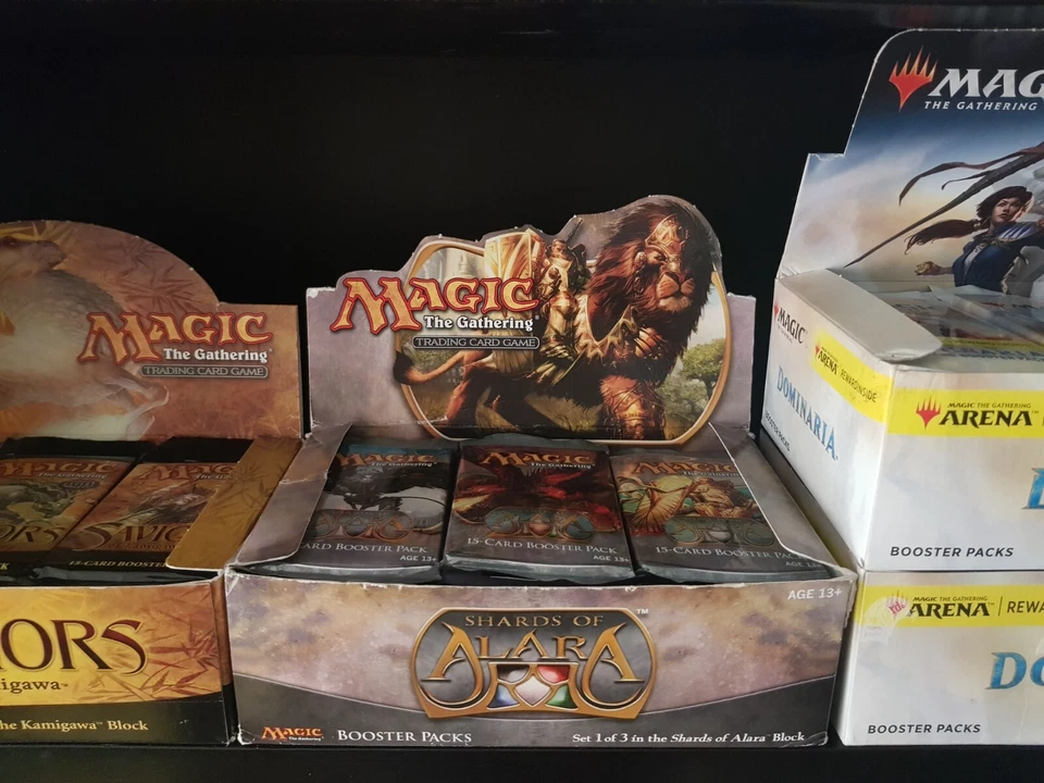 MTG Magic The Gathering SHARDS OF ALARA New Sealed Booster ALL 5 PACK ART  - Image 2 of 2