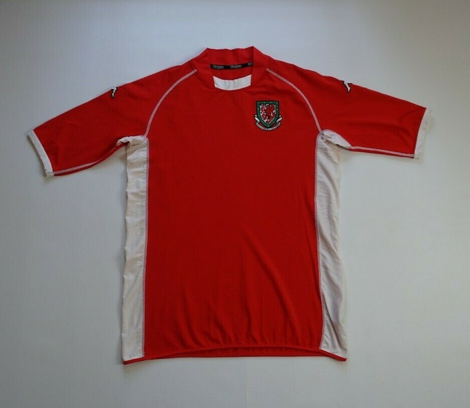 Wales 2002 2004 Home Football Soccer Shirt Jersey Kappa Kit