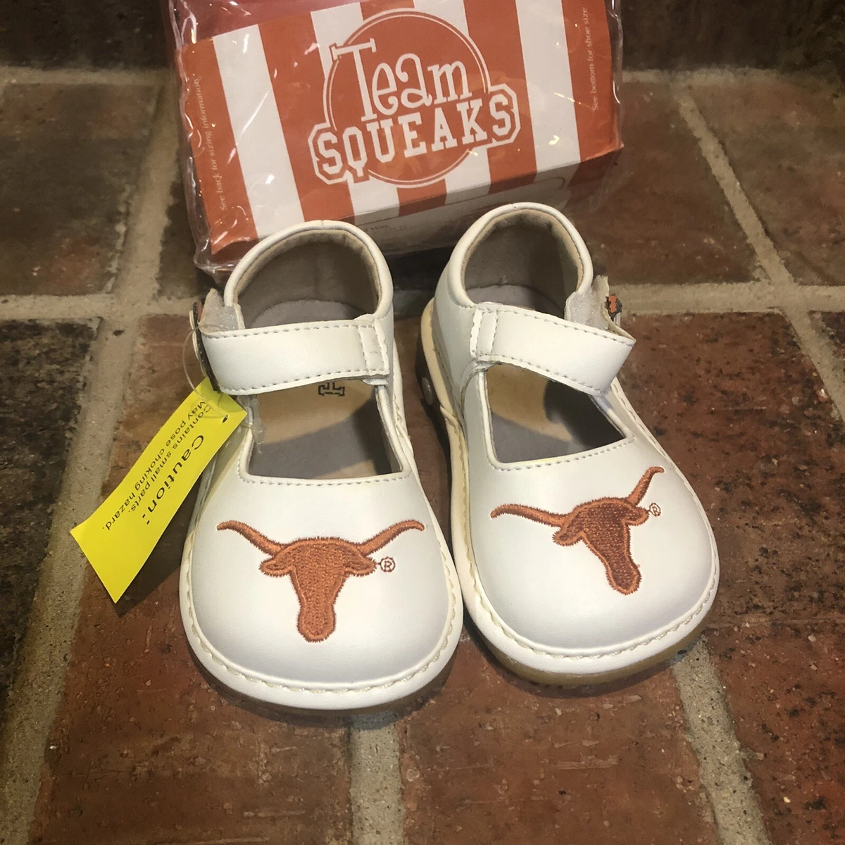 texas longhorns Toddler shoes Size 4 Mary Jane Team Squeaks 12mo + Dress  Shoe | eBay