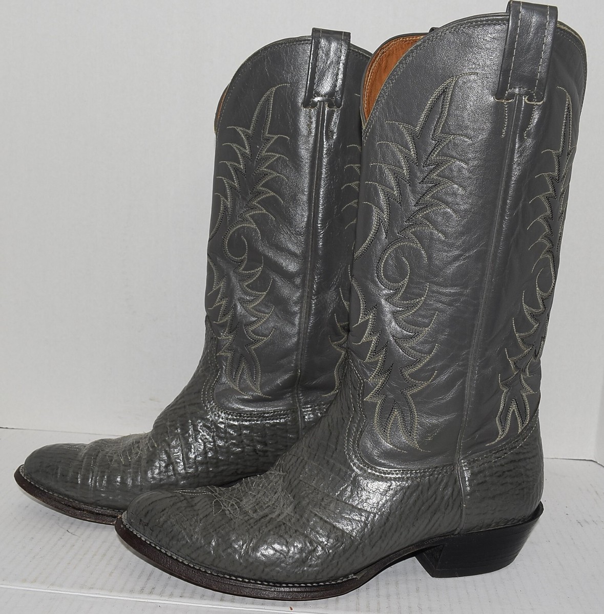 Nocona Boots‎ Mens Size 7 Gray Leather Western Cowboy Men main image 4