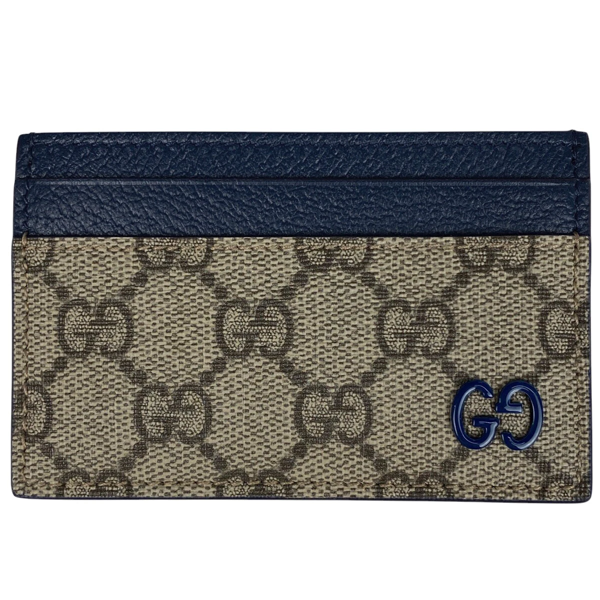 GUCCI Bicolore GG Porte Carte Emplacement Carte Entrée Régulière Porte Carte Étui GG...