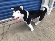 Melissa and Doug giant stuffed Siberian husky