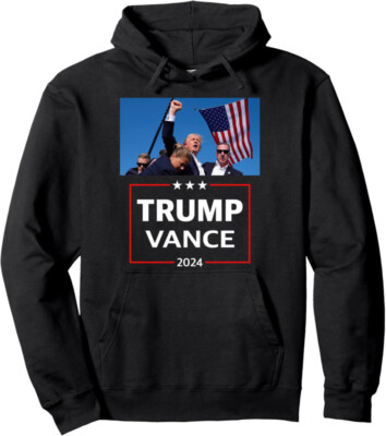 Trump Vance 2024 Election Rally Campaign Event Fans Unisex Hooded Sweatshirt