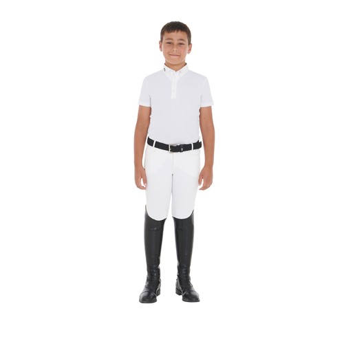 Child Equestrian Competition Polo Slim Fit in Technical Fabric - Picture 5 of 5