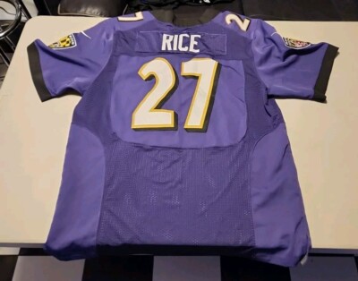 Nike On Field Ray Rice #27 Baltimore Ravens Jersey - Purple - Mens