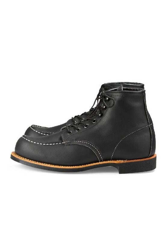 Rare Red Wing 2964 Heritage Work Cooper Black Harness Leather Moc Toe Boots image 2