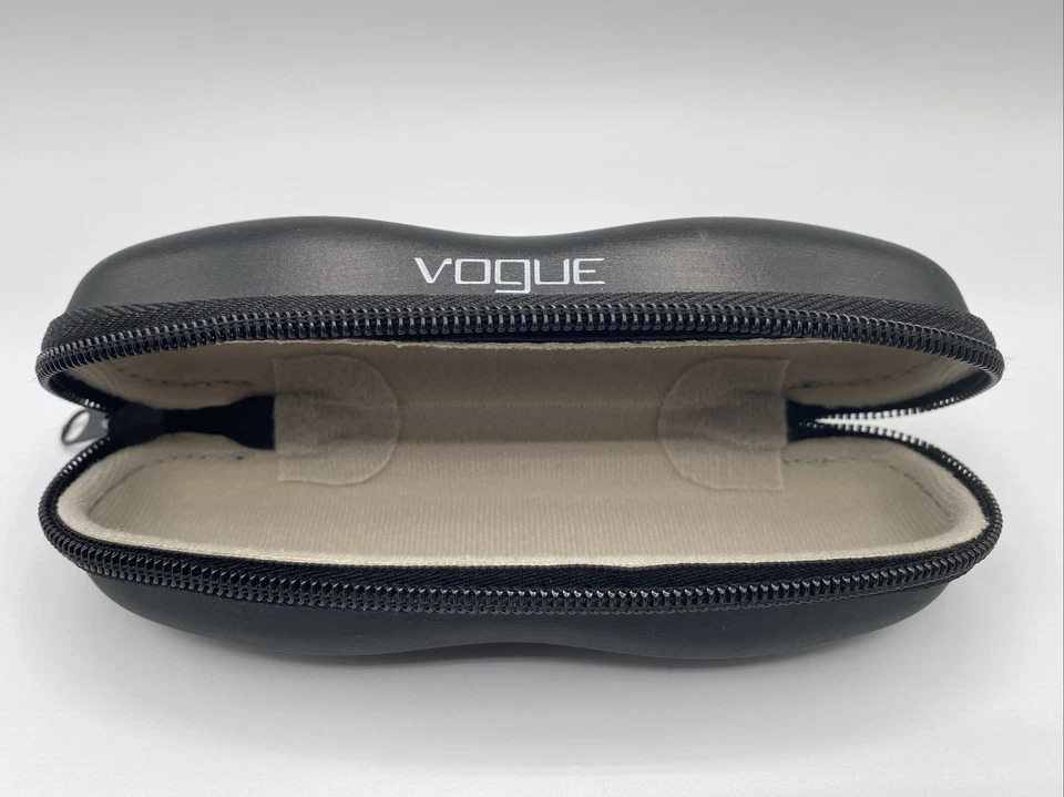 Vogue Negro Cremallera Almeja Shell Ojo para Gafas/Gafas de Sol. Gafas no incluidas Foto 2 de 3