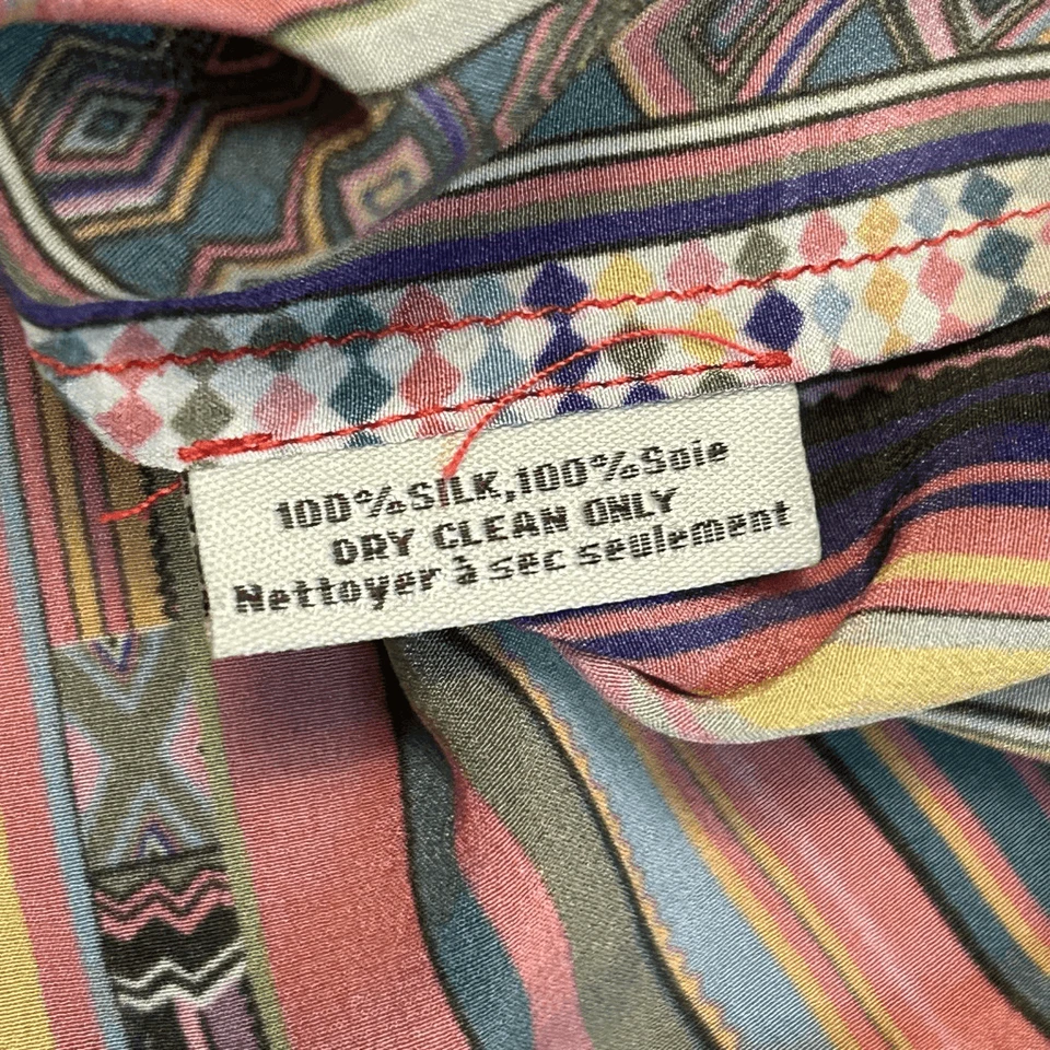 Tucker women’s camisole tank top spaghetti strap 100% silk multicolored size P S - Image 4 of 4