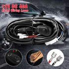 LED HID Wiring Loom Harness Spot Work Driving light bar 12V 40A Relay Switch kit
