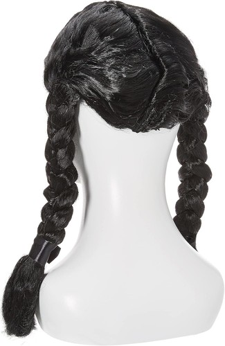 Women's The Addams Family Wednesday Addams Costume Wigs for Themed Parties an... - Picture 2 of 4