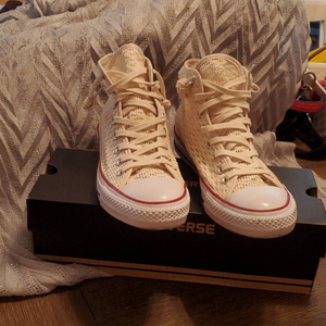 high top crochet converse