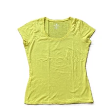Segments Merino Wool T-shirt Base Layer Short Sleeve Bright Yellow Women's Med