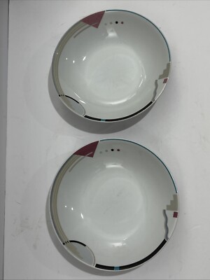 Studio Nova Y0105 Attitudes Set Of 2 Soup, Pasta Bowls 7 5/8  D