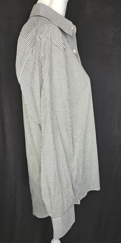 Mili Designs Button up Shirt Small Black White Check Rhinestone Embellished - Picture 5 of 8