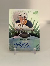 2014 Trilogy Level 2 Premieres Radiant Green /99 Jake McCabe #161 Rookie Auto RC