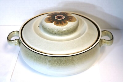 1970's Denby-Langley Westbury with Lid Stoneware Casserole Dish England 1.5 Qt