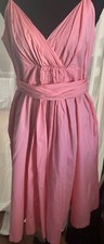Gap Minimalist Coquete Crisscross Waist Spaghetti Strap Women's Dress Sz 8