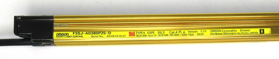 Omron F3SJ-A0380P25-D Safety Light Curtain 15" Receiver 24Vdc 380mm - Image 4 of 4