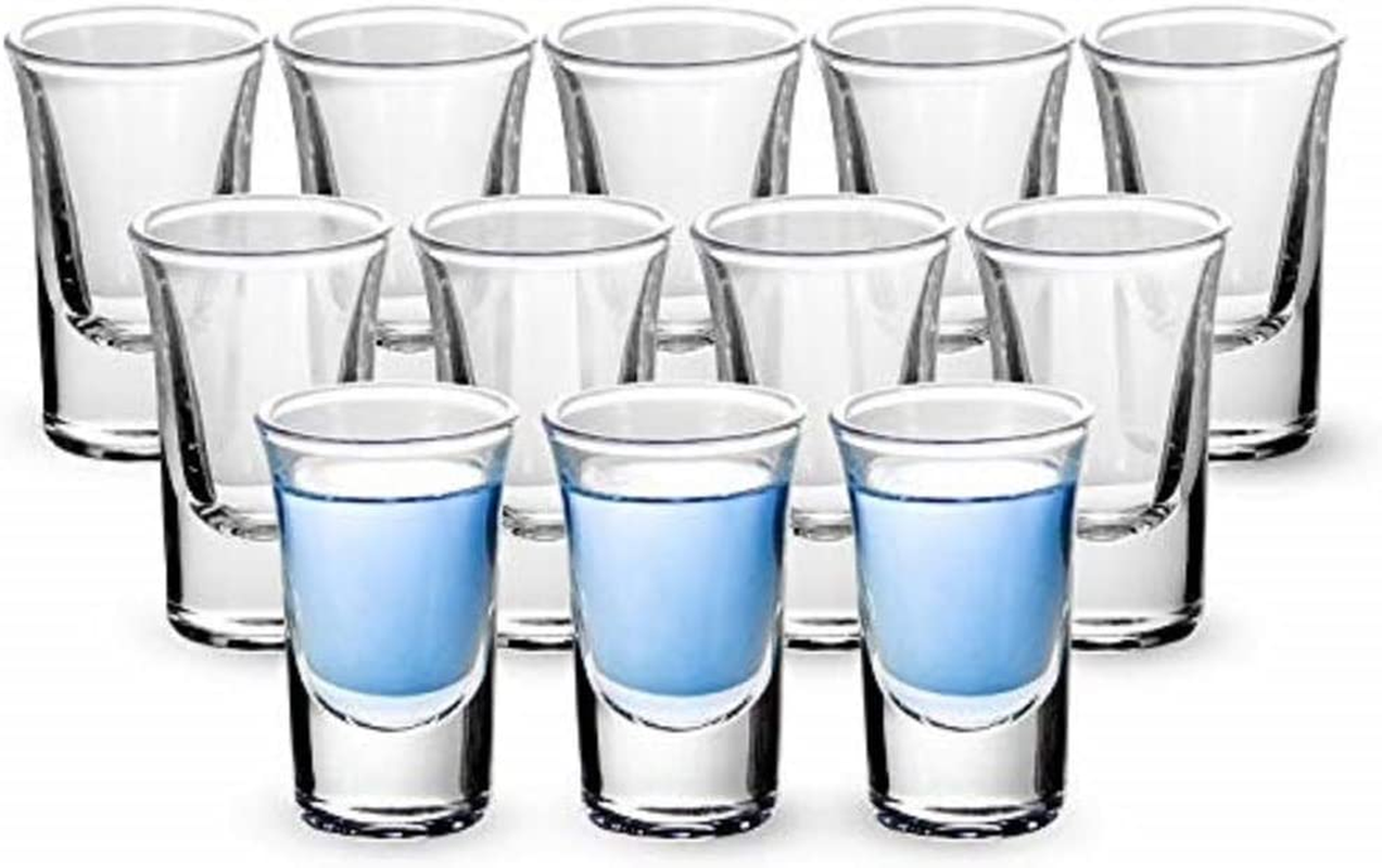 12 Pack Shot Glasses 1 Oz Shot Glasses Set With Heavy Base Clear Shot