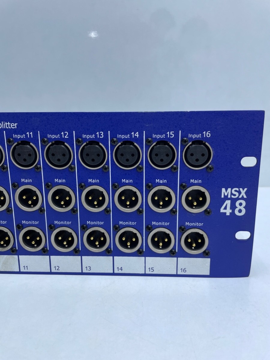 ARX MSX48 16*3 iso Transformer Microphone/Line Splitter | eBay