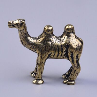 Massives Kupfer Kamel Schmuck Vintage handgeschnitzt Bronze Modell Figuren