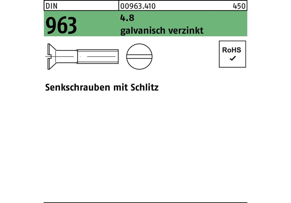 Рейхерный шлифовальный станок DIN 963 Schlitz M 12 x 60 4,8 гальванический сплав