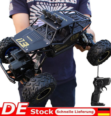 1:16 RC Allrad Rock Crawler Ferngesteuertes Auto Monster Truck XXL 28cm Schwarz