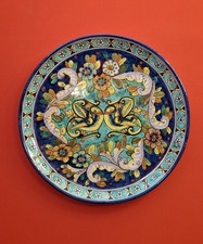Piatto Decorativo 47 Cm Ceramica Maiolicata Vietri 