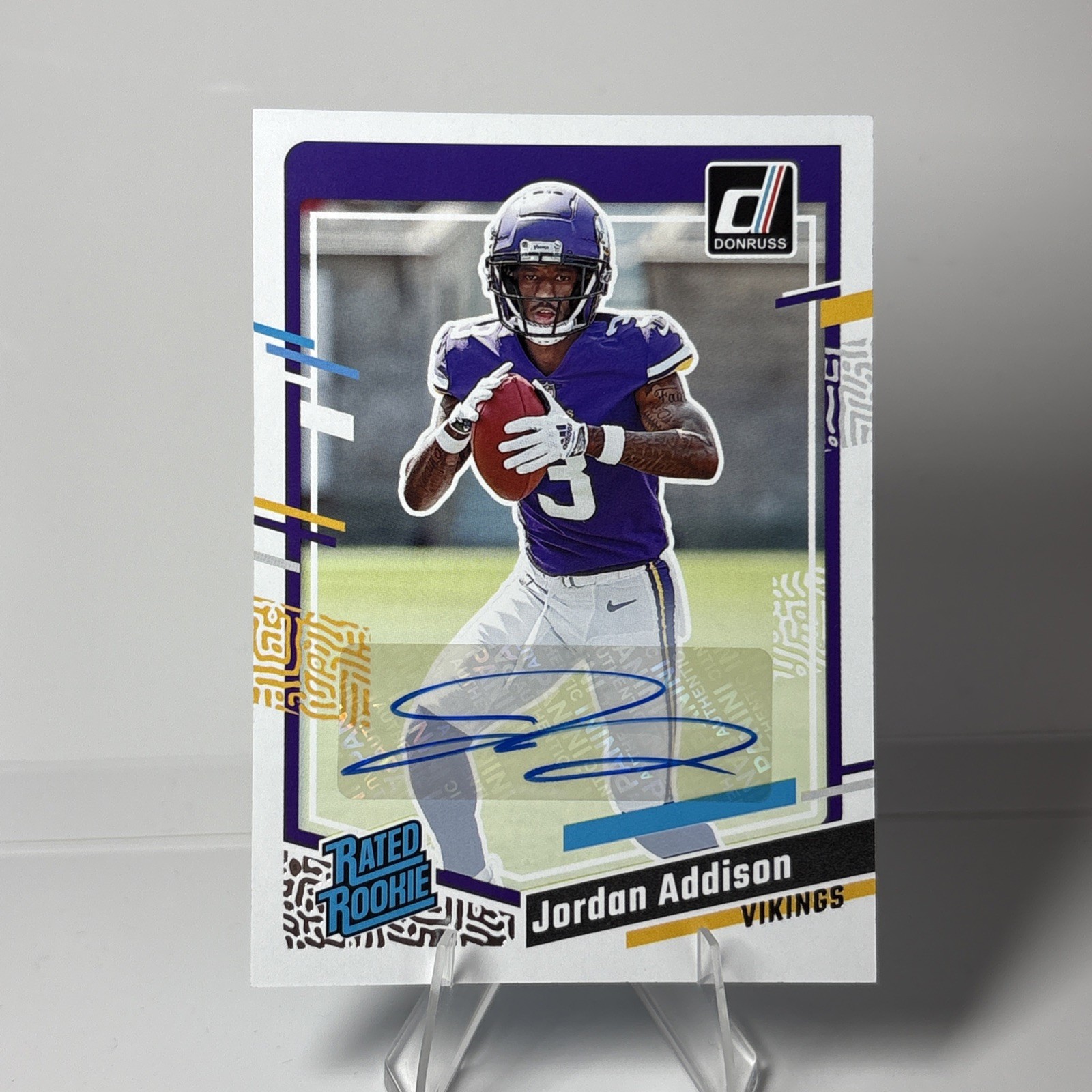 2023 Panini Donruss - Rated Rookie Jordan Addison #368 Autographs (AU, RC)