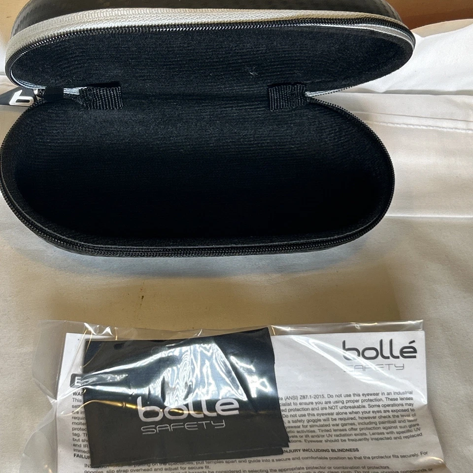 Lote de 18 Estuche para Gafas Bollé Safety Negro con Cremallera Semiduro Foto 2 de 4