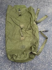 US Military Army Duffle Duffel Bag Type II OD Green Nylon Vintage Good Condition
